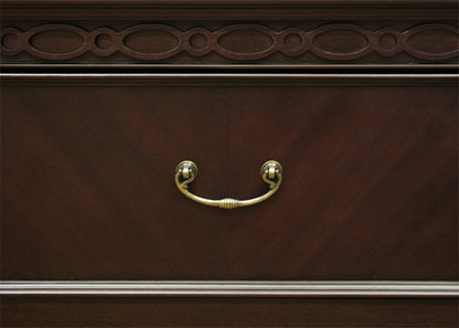 チェスト ローチェスト タンス 衣類収納 幅85cm 東海家具 フルール DM チェスト85 マホガニー ダークブラウン 783208