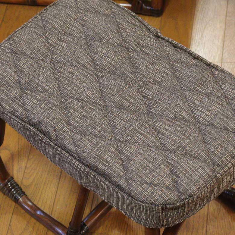 軽量ラタン スクエア スツール 手作り 椅子 軽い MR