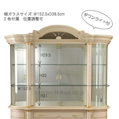 アウトレット品 サルタレッリ フローレンス 4ドアキャビネット アイボリー カップボード