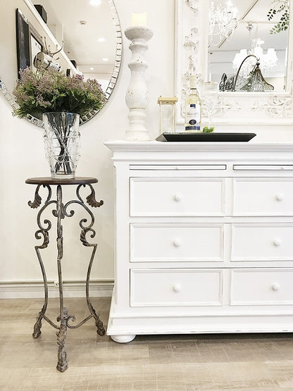 アイアンフラワースタンド 花台 サイドテーブル ロートアイアン FM-19