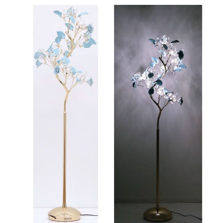 フロアスタンド ローズブルー 9灯 フロアランプ