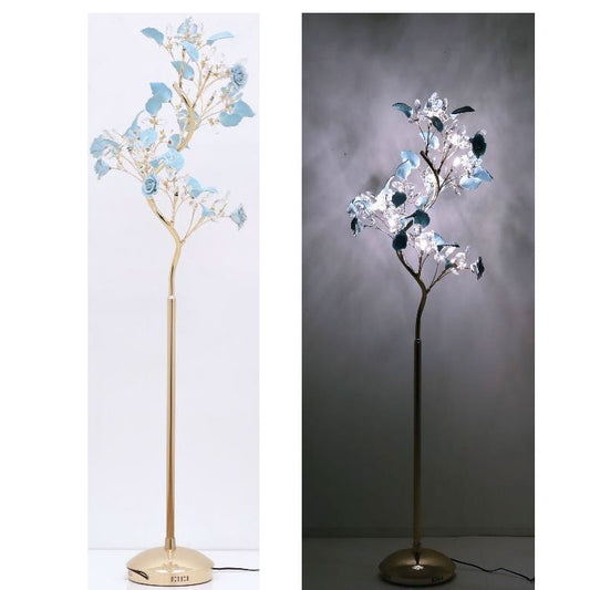 フロアスタンド ローズブルー 9灯 フロアランプ