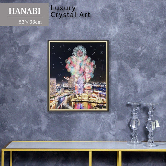 アートフレーム HANABI 花火 53cm クリスタルピクチャー ウォールデコ