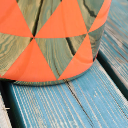 傘立て アンブレラスタンド 陶器製 オレンジ x ゴールド モダン アート かさ立て エントランス 玄関