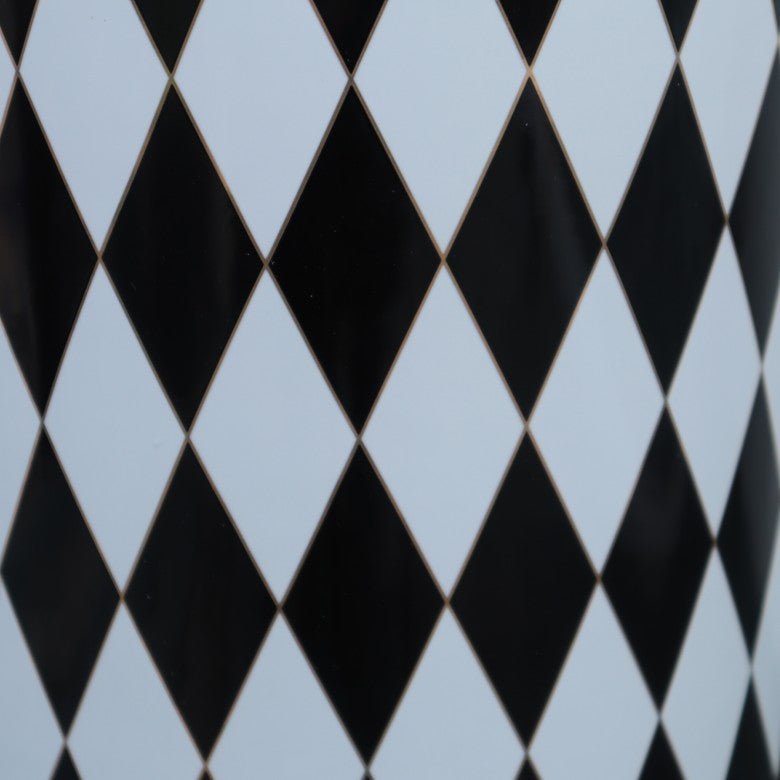 傘立て アンブレラスタンド 陶器製 ブラック x ホワイト 黒 白 モダン アート かさ立て エントランス 玄関