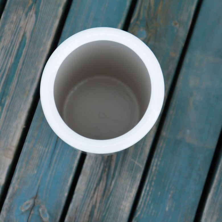 傘立て アンブレラスタンド 陶器製 ブラック x ホワイト 黒 白 モダン アート かさ立て エントランス 玄関