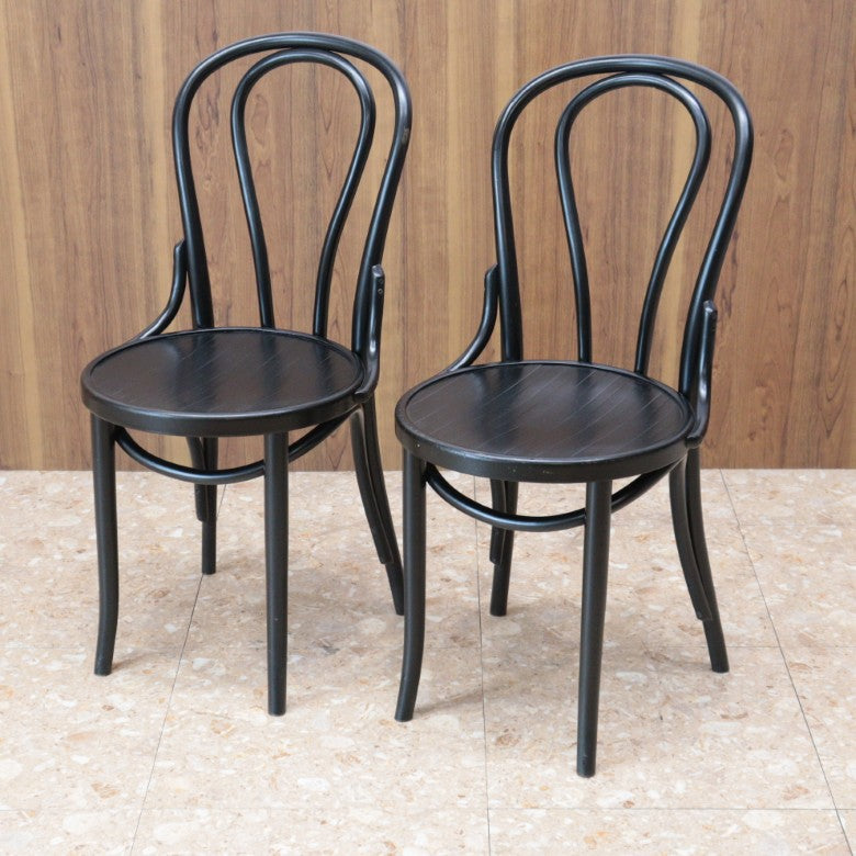 ベントウッドチェア 2脚セット イギリス 木製 アンティーク 曲木 1