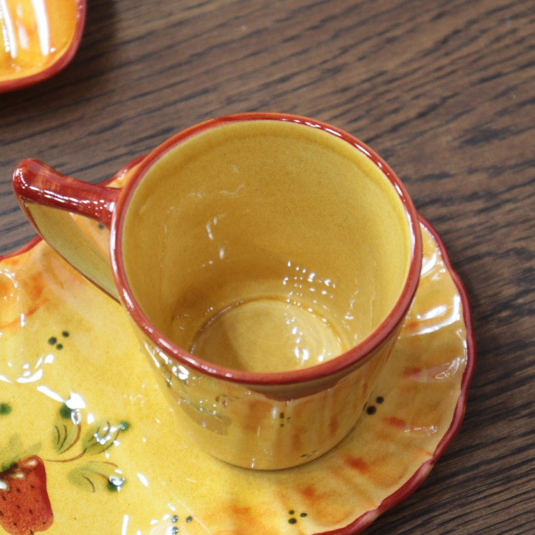 ポルトガル製 マグカップ ストロベリー 陶器 ベリー柄