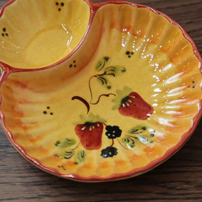 ポルトガル製 コンビトレー ボウル ストロベリー 陶器 ベリー柄