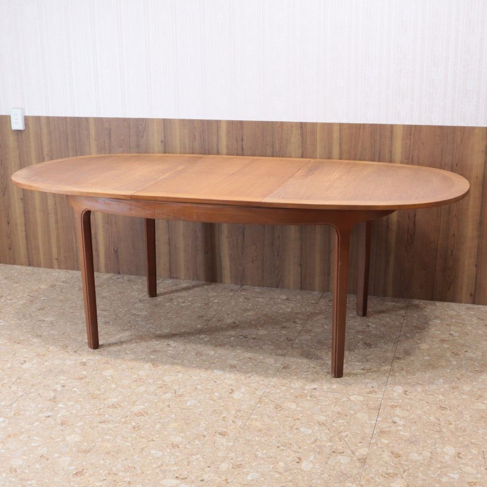 ダイニングテーブル ネイサン オーバル ヴィンテージ イギリス NATHAN チーク 伸長式