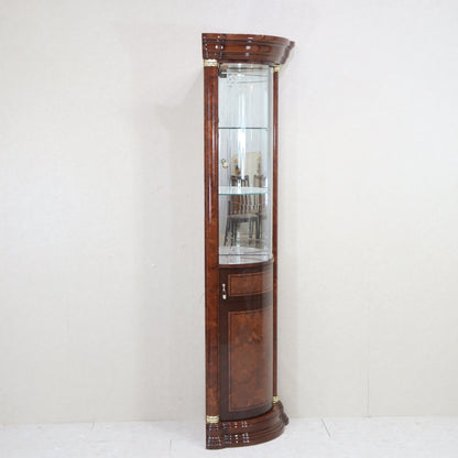 【カート投入で50%OFF!】サルタレッリ フローレンス コーナーキャビネット ウォールナット カップボード