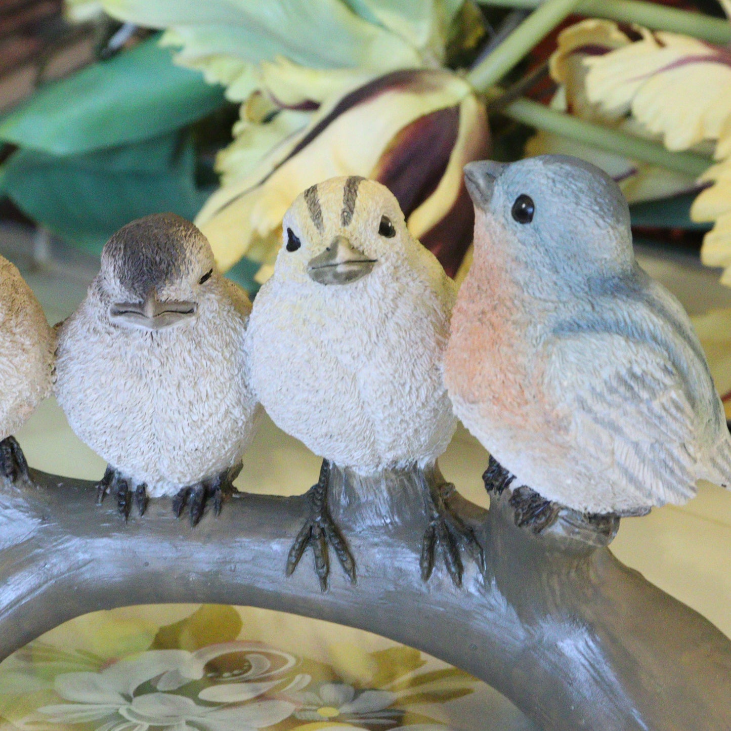 ガーデンオブジェ 小鳥の集まり オーナメント 置物