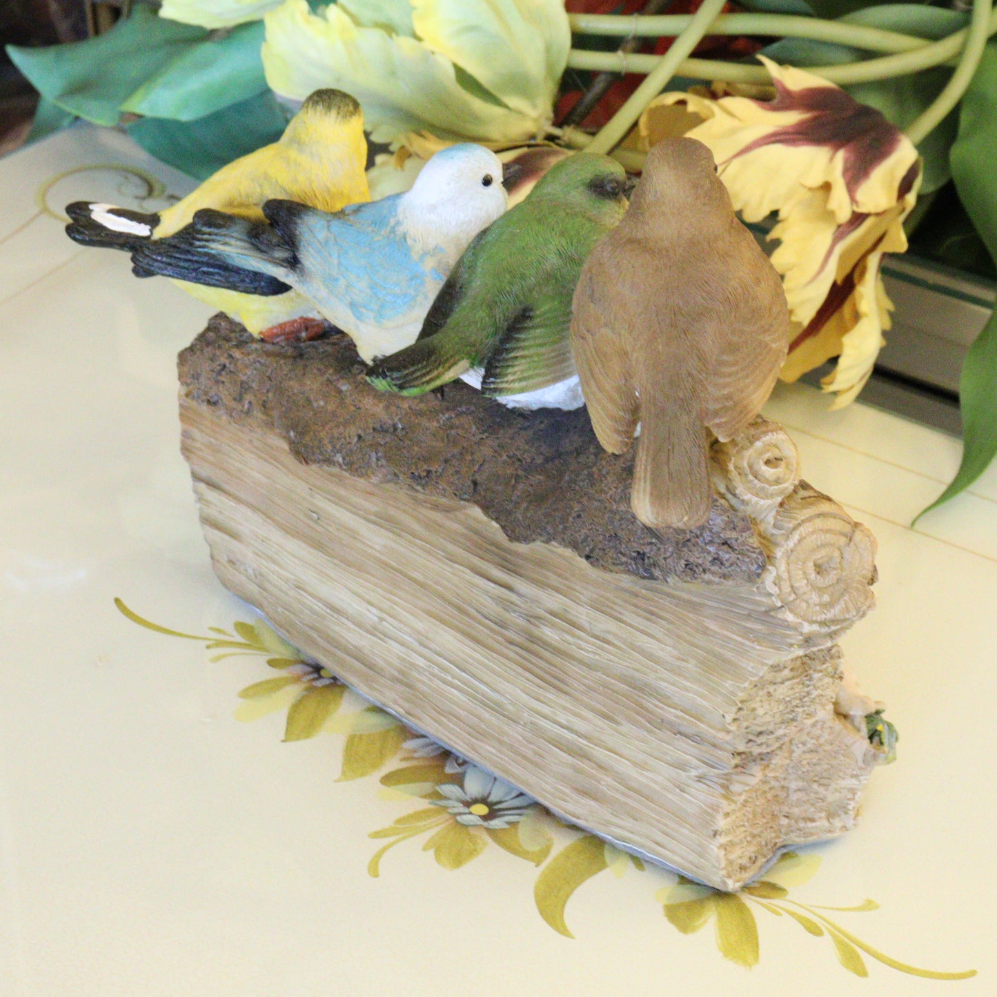 ガーデンオブジェ 小鳥の集まり WELCOME オーナメント 置物