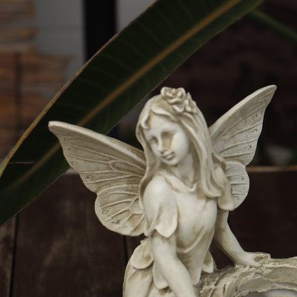 フェアリープランター 底穴あり 切り株 ガーデンオブジェ 置物