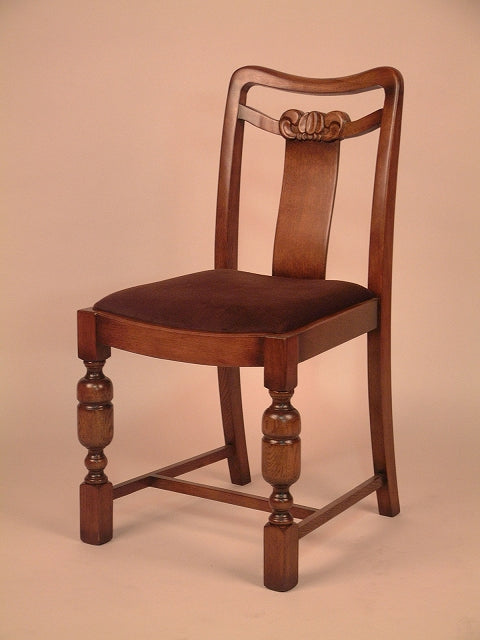 ダイニングチェア オーク 木製 完成品 レトロ