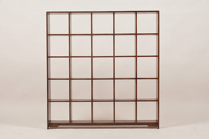 ディスプレイシェルフ 100cm 木製 茶 レトロ オーク