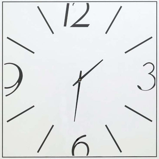 ミラー家具 掛時計 クロックミラー スクエア グラムスタイル