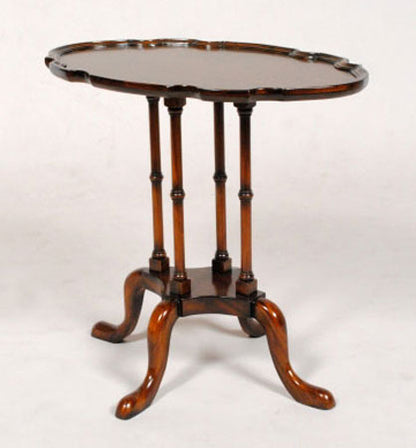 ランプテーブル マホガニー 円形 サイドテーブル