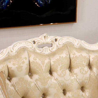 イタリア 2人掛け ソファ シャンパンゴールド ホワイト 2Pソファ Leblanc/2P