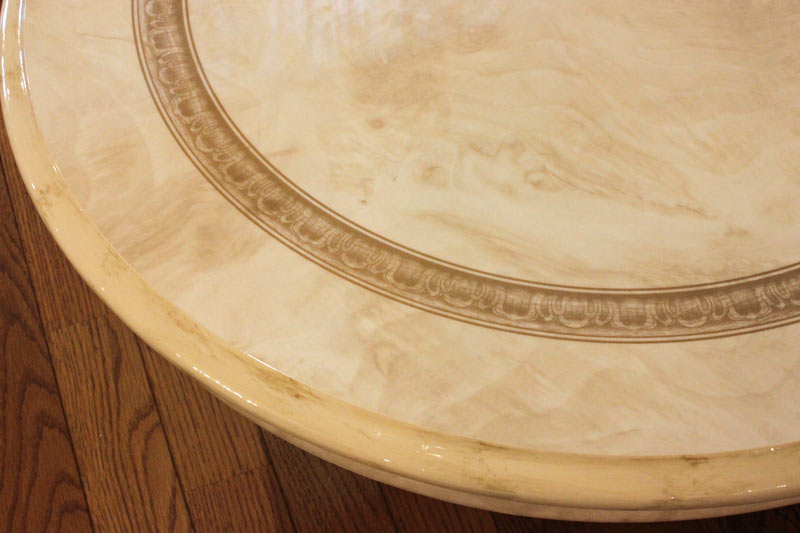 レオナルド センターテーブル アイボリー イタリア キャメル ローテーブル