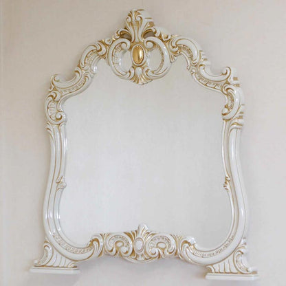 レオナルド ウォールミラーS 壁掛け 鏡 アイボリー イタリア キャメル