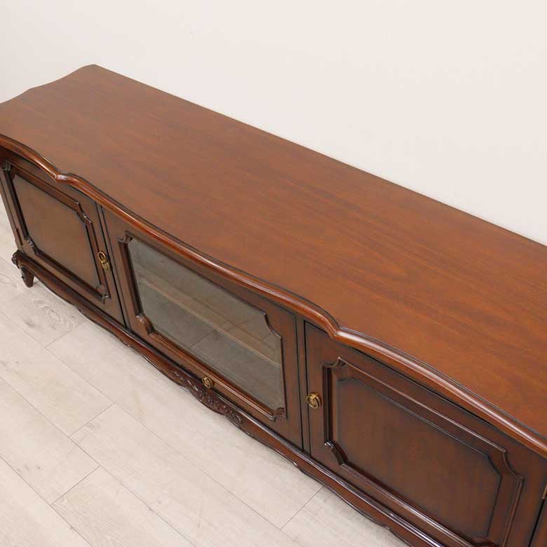 テレビボード マホガニー 180cm ローキャビネット テレビ台