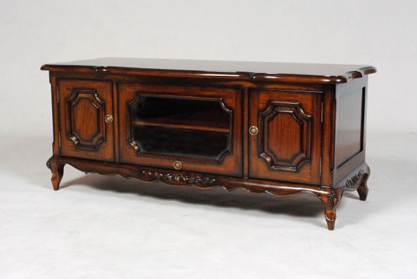 テレビボード マホガニー 120cm ローキャビネット テレビ台