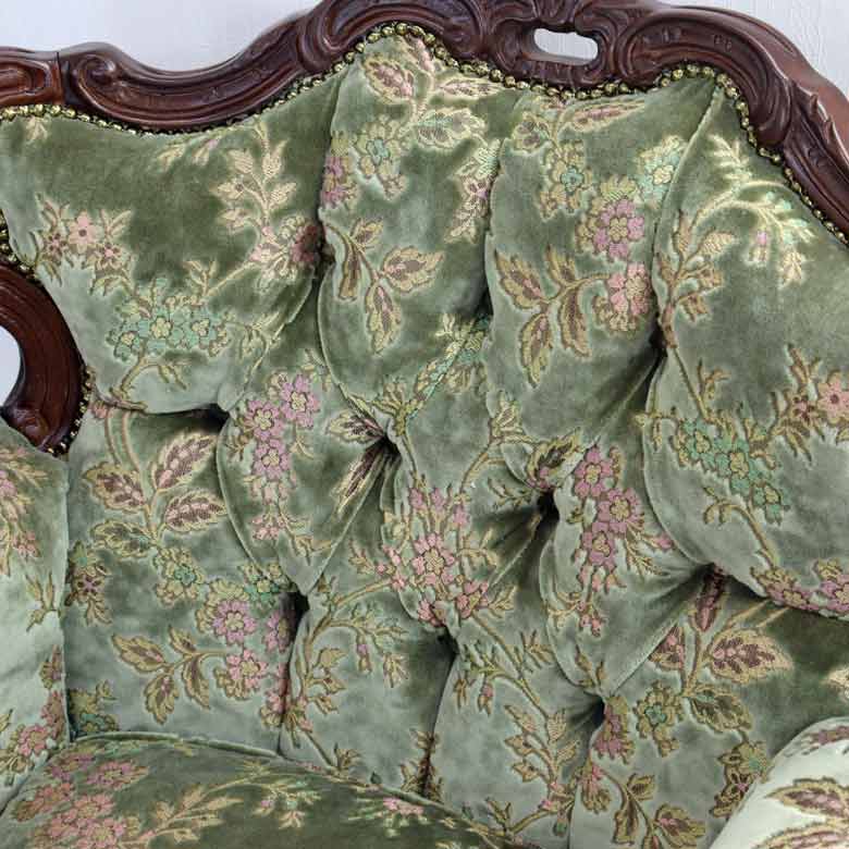 イタリア 1人掛け ソファ 金華山 グリーン 1Pソファ MR/1P