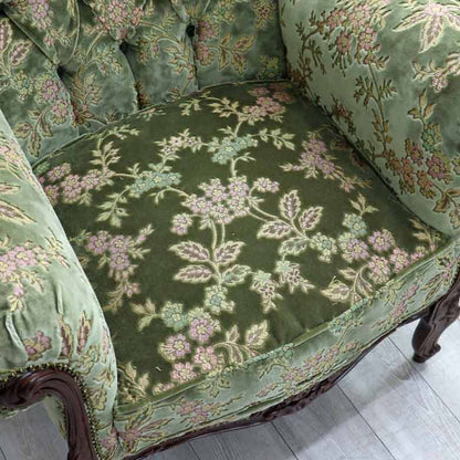 イタリア 1人掛け ソファ 金華山 グリーン 1Pソファ MR/1P