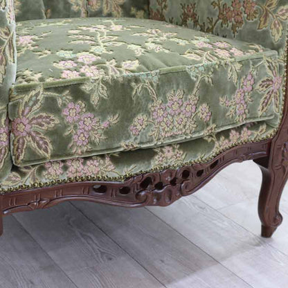 イタリア 1人掛け ソファ 金華山 グリーン 1Pソファ MR/1P