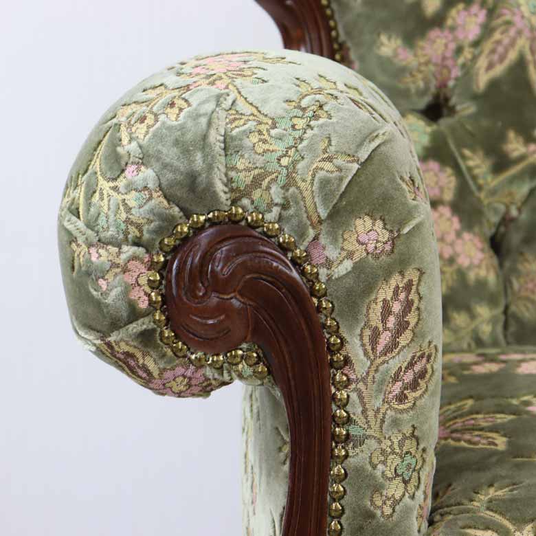 イタリア 3人掛け ソファ 金華山 グリーン 3Pソファ MR/3P