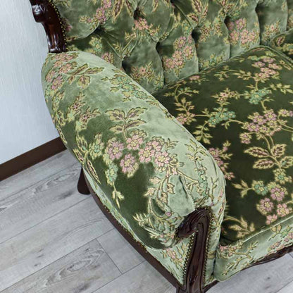 イタリア 3人掛け ソファ 金華山 グリーン 3Pソファ MR/3P