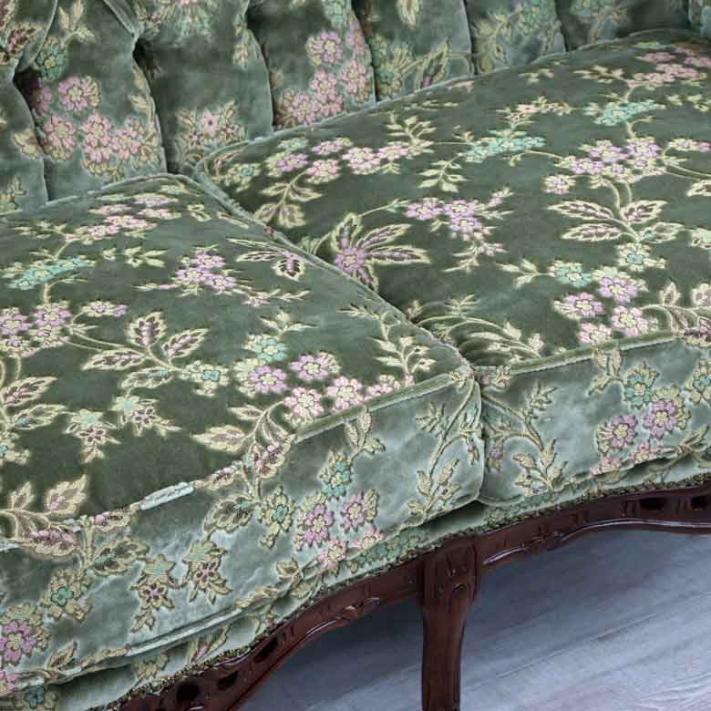 イタリア 3人掛け ソファ 金華山 グリーン 3Pソファ MR/3P