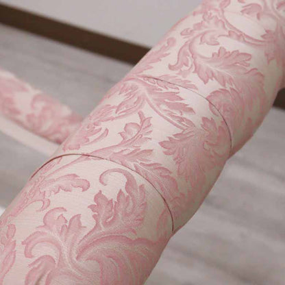 イタリア ロッキングチェア ピンク・アラベスク ホワイト 1人掛け 完成品