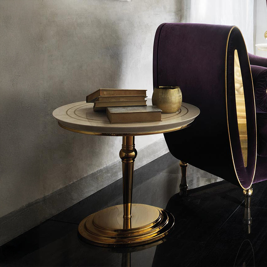 ランプテーブル Φ50cm ADORA SIPARIO シパリオ 高級家具 イタリア製