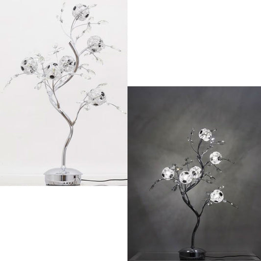 テーブルランプ サークルシルバー 6灯 フロアスタンド