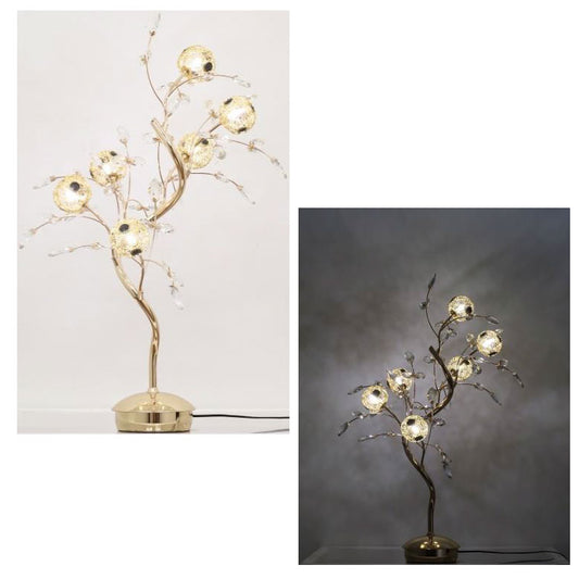 テーブルランプ サークルゴールド 6灯 フロアスタンド