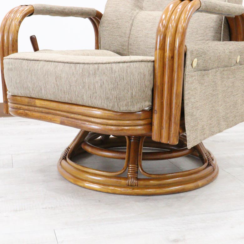 ラタンリクライニングチェア一人がけ 軽量 ソファー テーブルセット