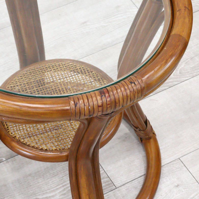 ラタンリクライニングチェア一人がけ 軽量 ソファー テーブルセット