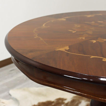 イタリア ダイニングテーブル 80cm幅 2人用 象嵌 TS80