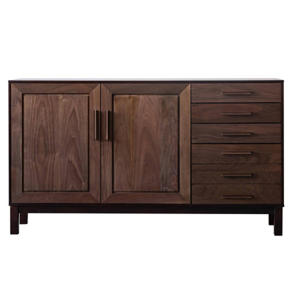 北海道民芸家具 国産家具 サイドボード W140 厳選素材 W&B ダブルビー サイドボード140