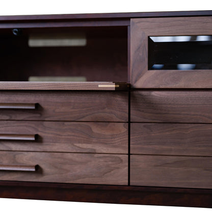 北海道民芸家具 国産家具 テレビボード ローボード W130 厳選素材 W&B ダブルビー ローボード130