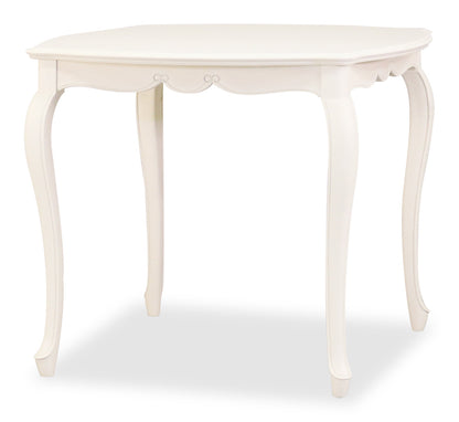 ダイニングテーブルセット アームチェア 2人掛け 3点セット W85cm 東海家具 フルール WH チェアB マホガニー ホワイト 264424