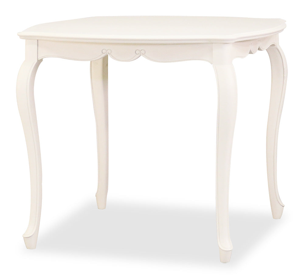 ダイニングテーブルセット 2人掛け 3点セット W85cm 東海家具 フルール WH チェアB マホガニー ホワイト 264417