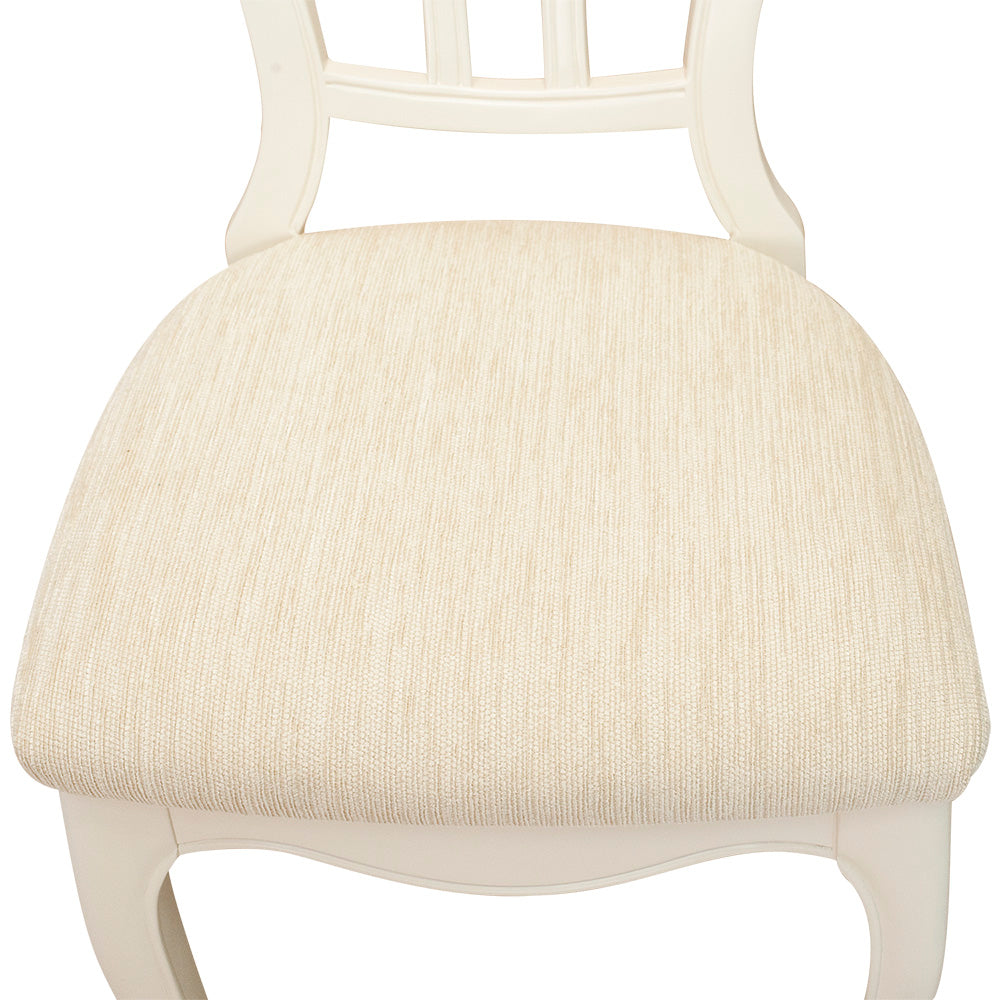 ダイニングチェア デスクチェア 東海家具 フルール WH LDチェア マホガニー アンティークホワイト 456072