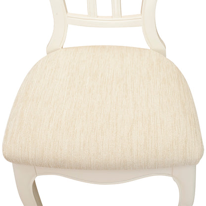 ダイニングチェア デスクチェア 東海家具 フルール WH LDチェア マホガニー アンティークホワイト 456072