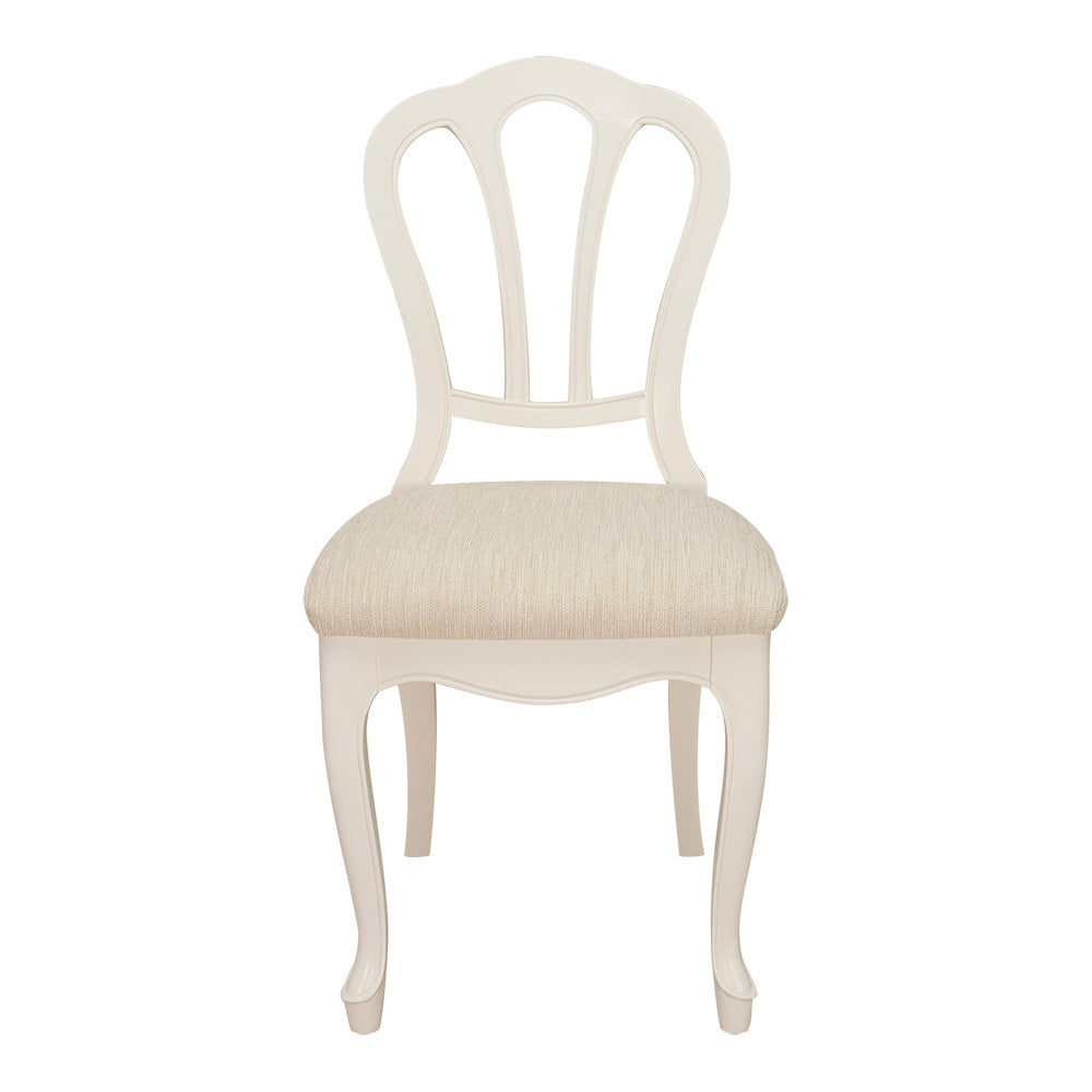 ダイニングチェア デスクチェア 東海家具 フルール WH LDチェア マホガニー アンティークホワイト 456072