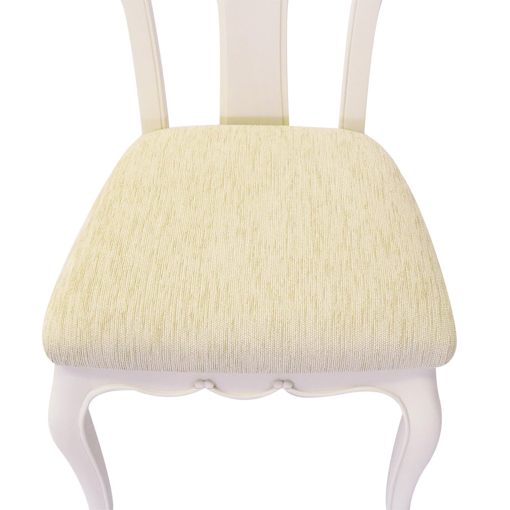 ダイニングチェア アンティークホワイト 白家具 姫 プリンセス おしゃれ かわいい フルール 454542