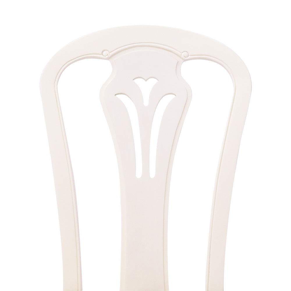 ダイニングチェア アンティークホワイト 白家具 姫 プリンセス おしゃれ かわいい フルール 454542