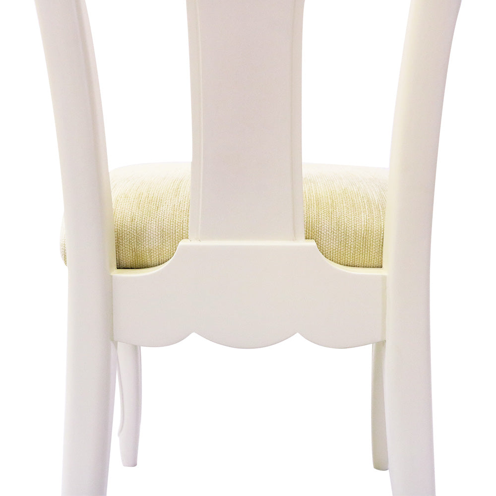 ダイニングチェア 2脚セット アンティーク ホワイト 白家具 姫 プリンセス おしゃれ かわいい フルール 454597